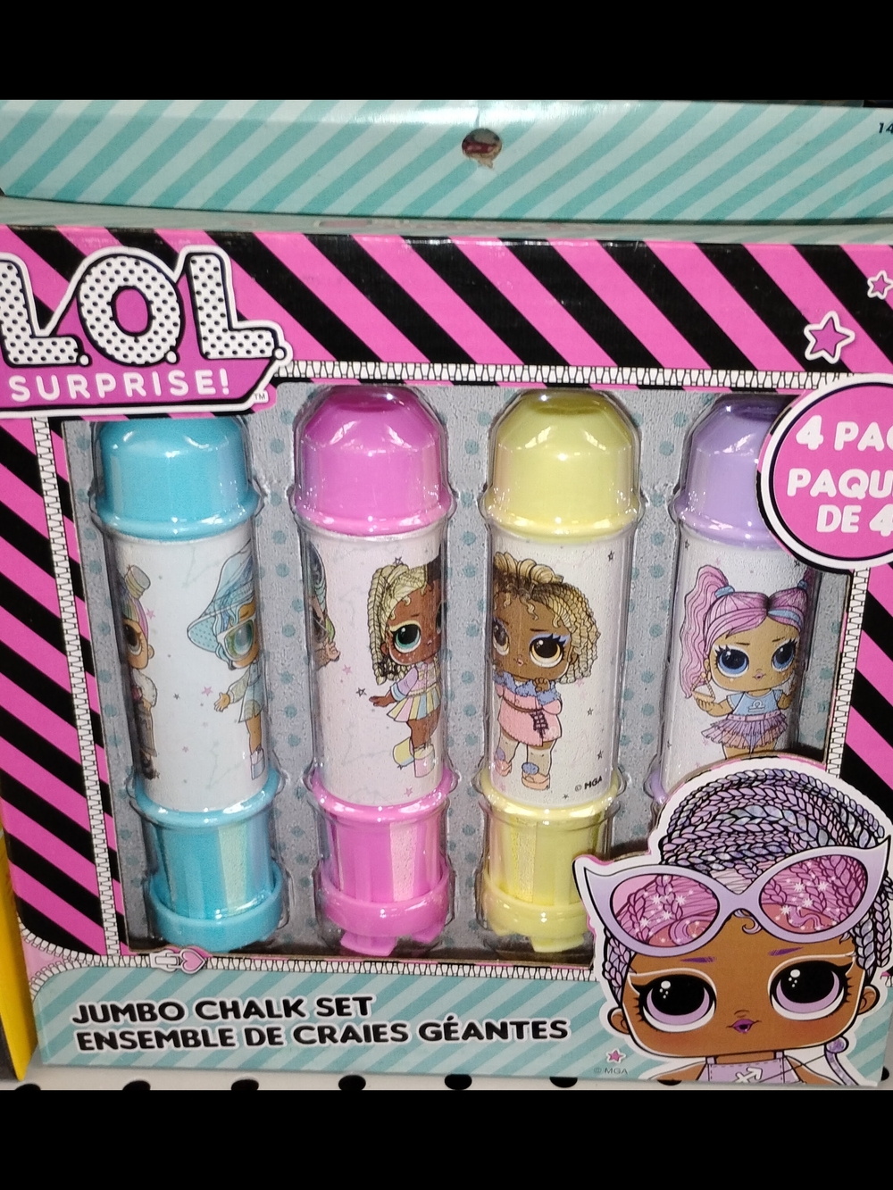 L.O.L. Surprise! Jumbo 4 Piece Chalk Set